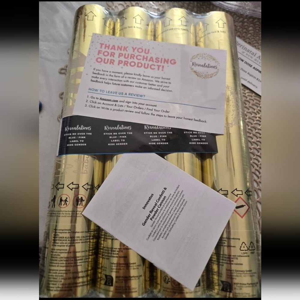 Gender Reveal Confetti Powder Cannon (Boy)